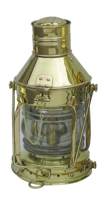 Lampe Tempête - électrique 230V en laiton - Luminaires & lampes