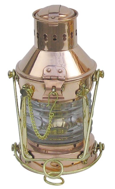 Lampe d'Ancre à pétrole en cuivre et laiton - Luminaires & lampes