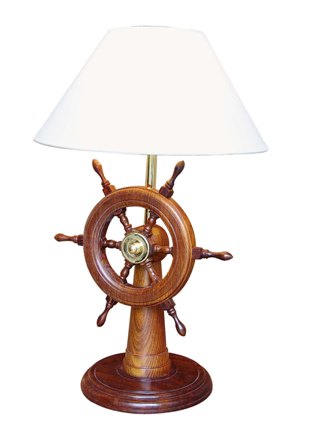 Lampe marine Poste de navigation - électrique 230V en bois - Luminaires & lampes