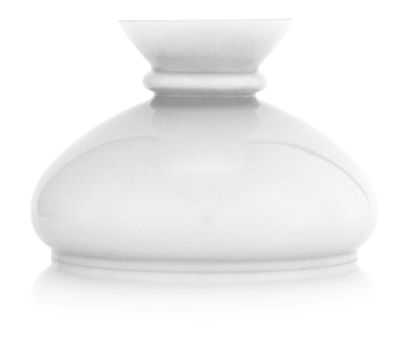 Opaline de rechange couleur blanche pour lampe à pétrole - Opaline de rechange