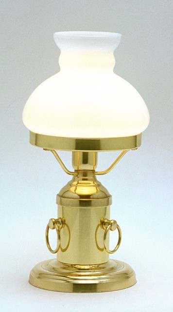 Lampe de bureau Opaline verte - Lampes marines à poser - Comptoir Maritime