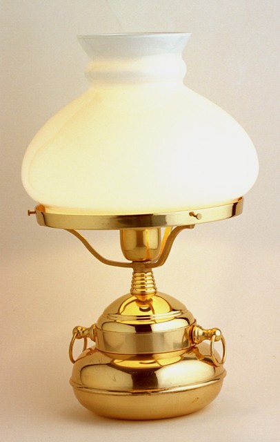 lampe opaline de bureau à poser - opaline de couleur Blanche ; bleu; paille; verte - Luminaires & lampes