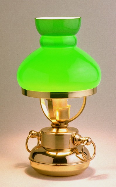 lampe opaline de bureau - opaline de couleur Blanche ; bleu; paille; verte - Luminaires & lampes
