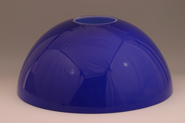 Opaline de rechange de diamètre 39 cm environ - opaline de couleur bleue - Opaline de rechange