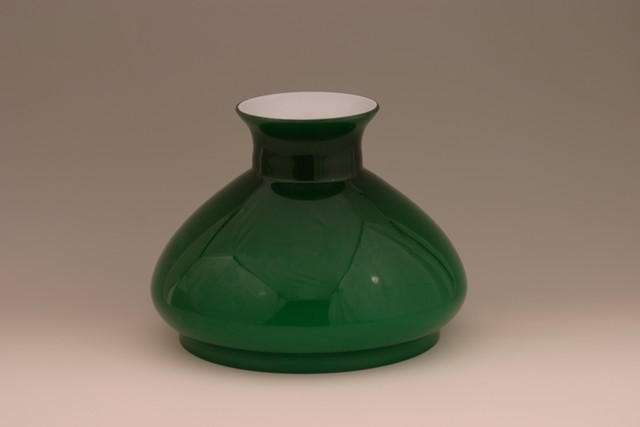 Opaline de rechange de diamètre 19 cm environ - opaline de couleur verte - Opaline de rechange